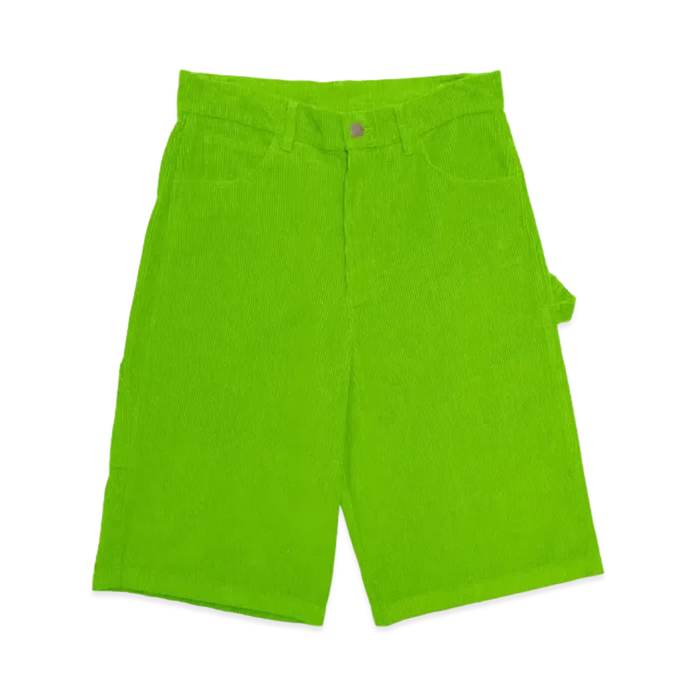 drew house corduroy carpenter short "Lime"