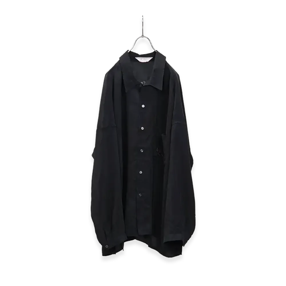 ANCELLM Embroidered Souvenir Shirt "Navy"