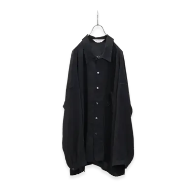 ANCELLM Embroidered Souvenir Shirt "Navy"