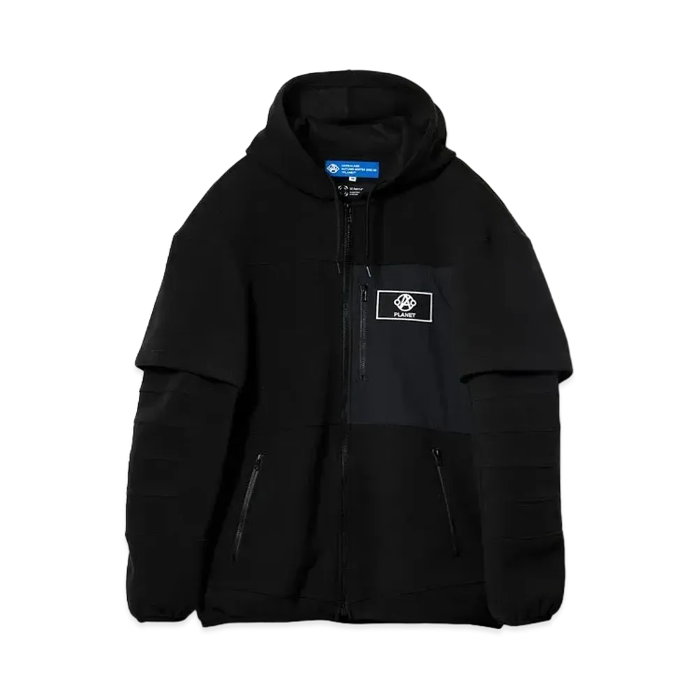 ANREALAGE Aerogel fleece spacesuit hoodie "BLACK"