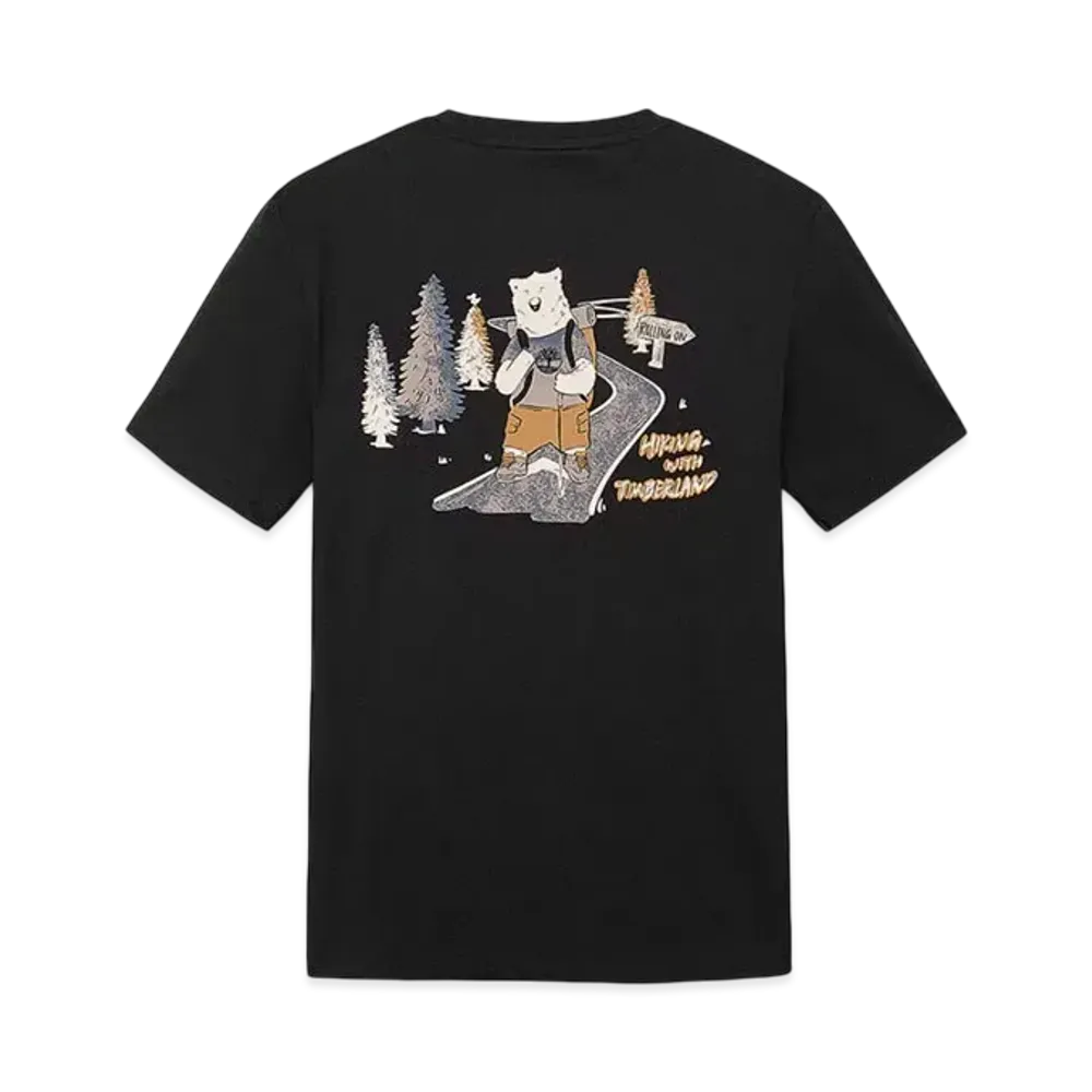 Timberland Allgender Short Sleeve Back Print Graphic Tee "Black"