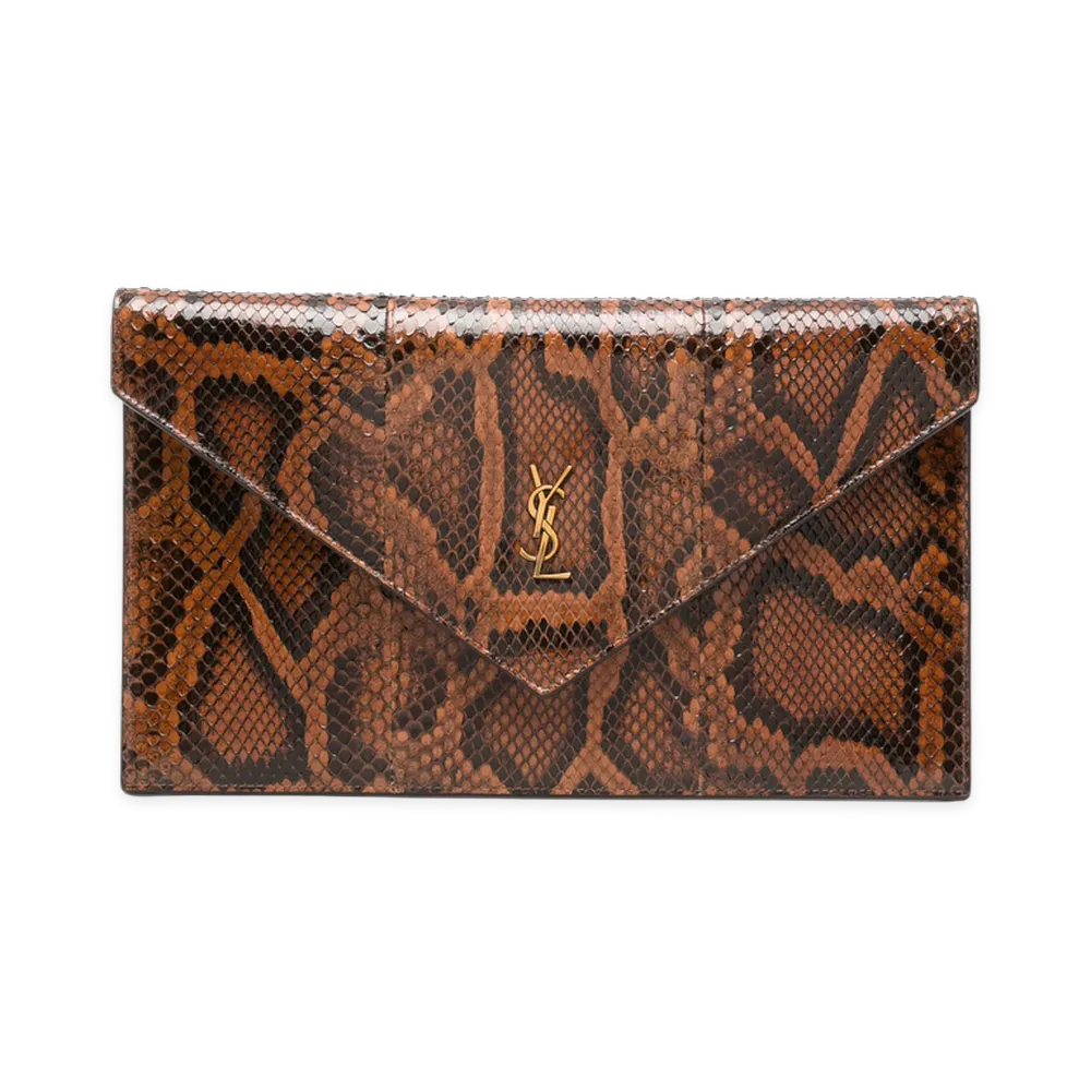Saint Laurent Women's Clutch Bag "Old Brandy"