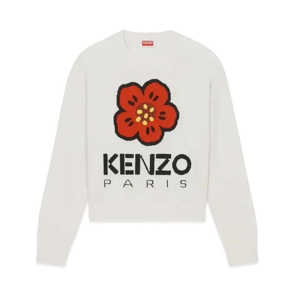 KENZO 'BOKE FLOWER' Jumper "Off White"
