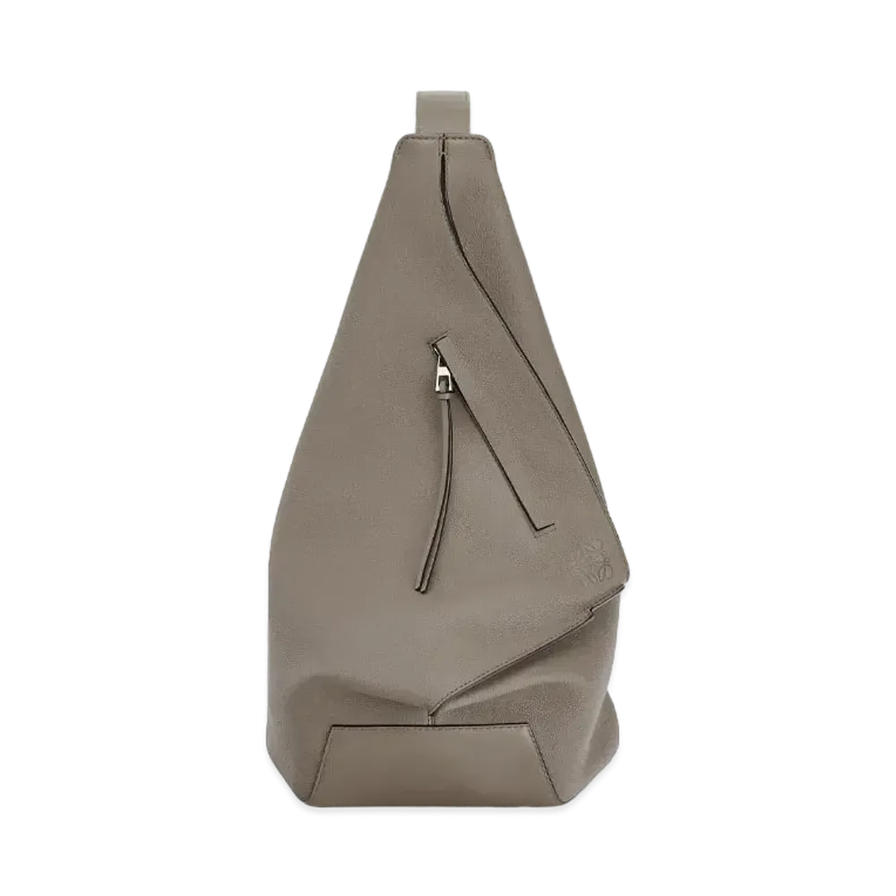 LOEWE Small Anton Backpack In Soft Grained Calfskin "Dark Moss"