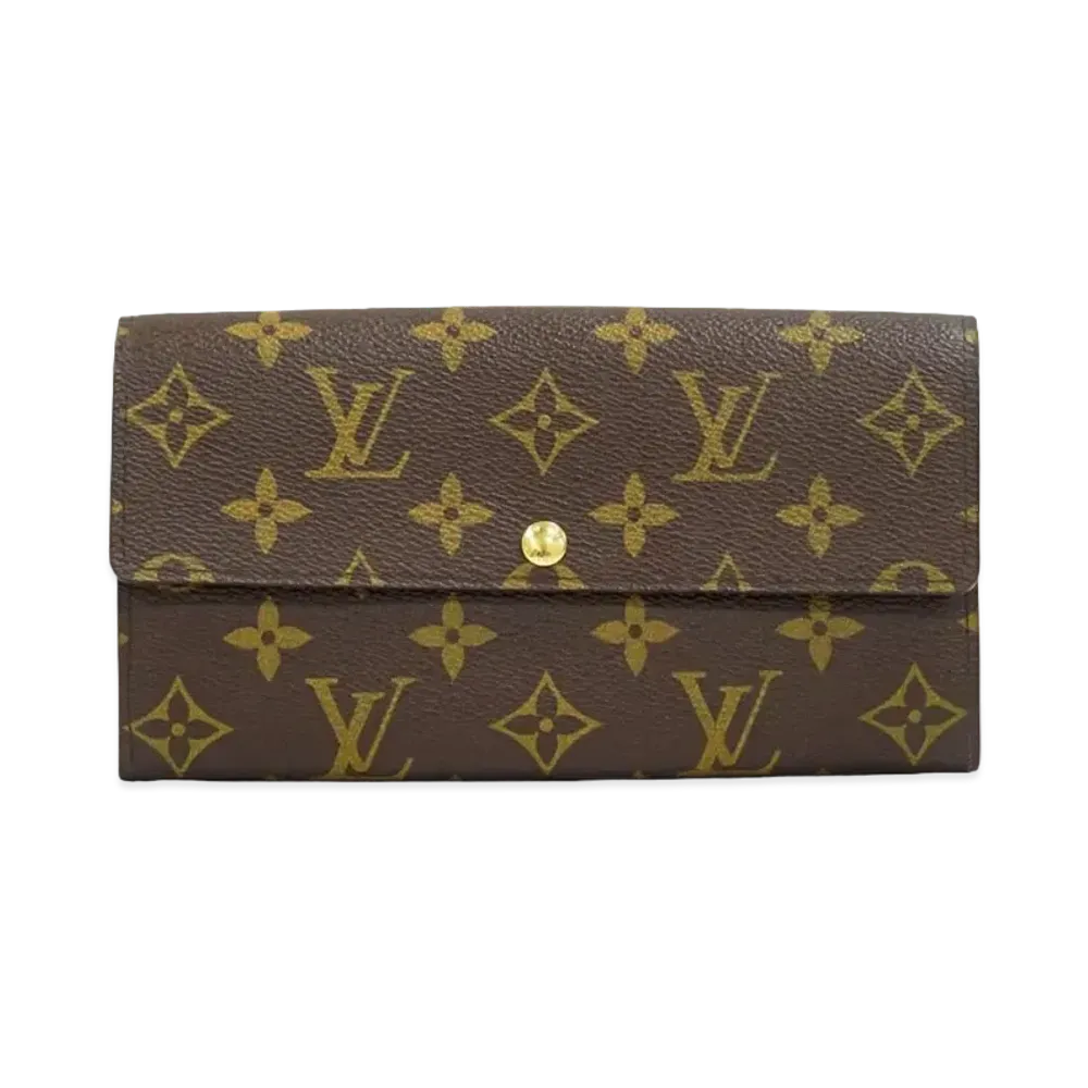 Louis Vuitton Sarah Wallet Leopard Monogram "Rouge Forvist"