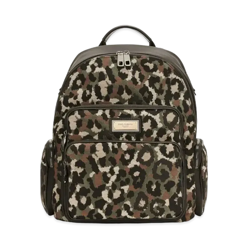 Dolce&Gabbana Backpack Camouflage Jacquard "Multicolor"