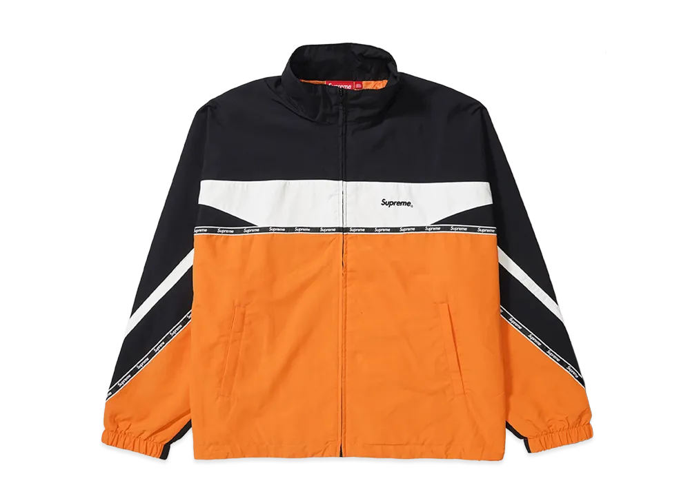 Supreme Logo Taping Track Jacket "Orange"