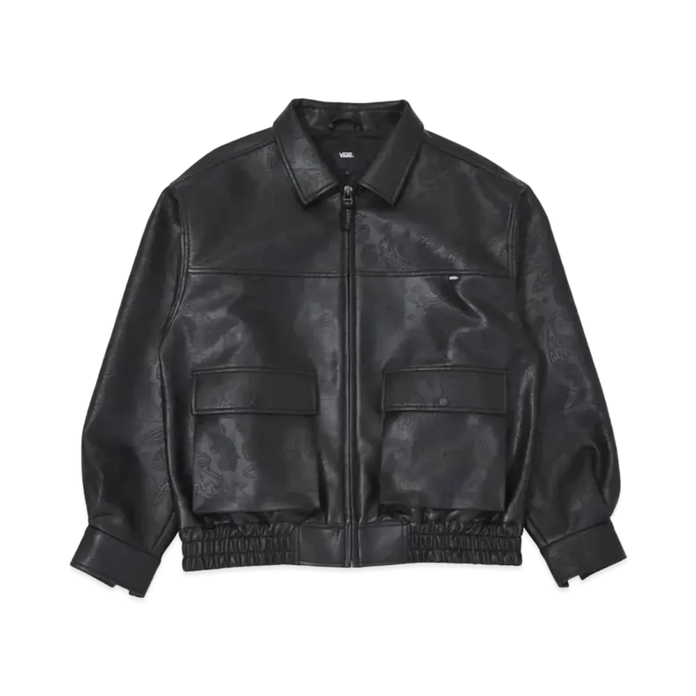 VANS Faux Leather Blouson "Black"