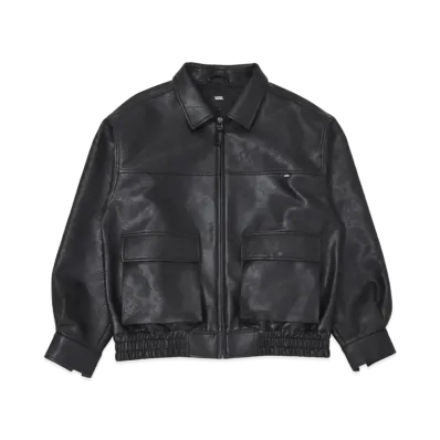 VANS Faux Leather Blouson "Black"