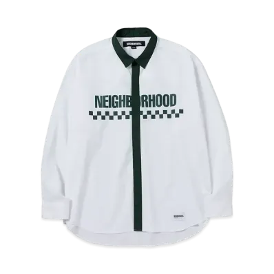 NEIGHBORHOOD 24SS TIE Shirt LS "Green"