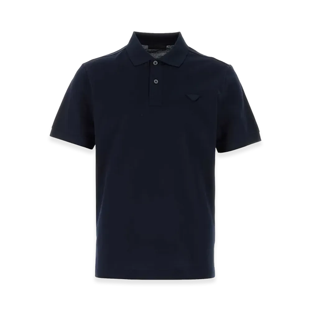 PRADA Piquet Polo Shirt "Midnight Blue"