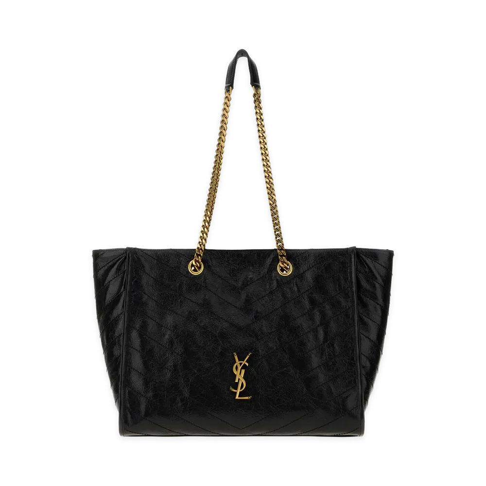 Saint Laurent Women's Leather Niki Shopping Bag "Black"