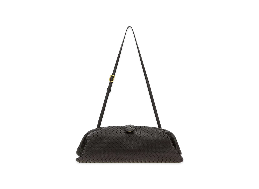 Bottega Veneta Women's Leather Lauren 1979 Clutch "Dark Brown"