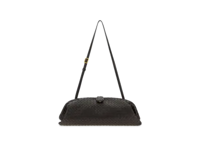 Bottega Veneta Women's Leather Lauren 1979 Clutch "Dark Brown"