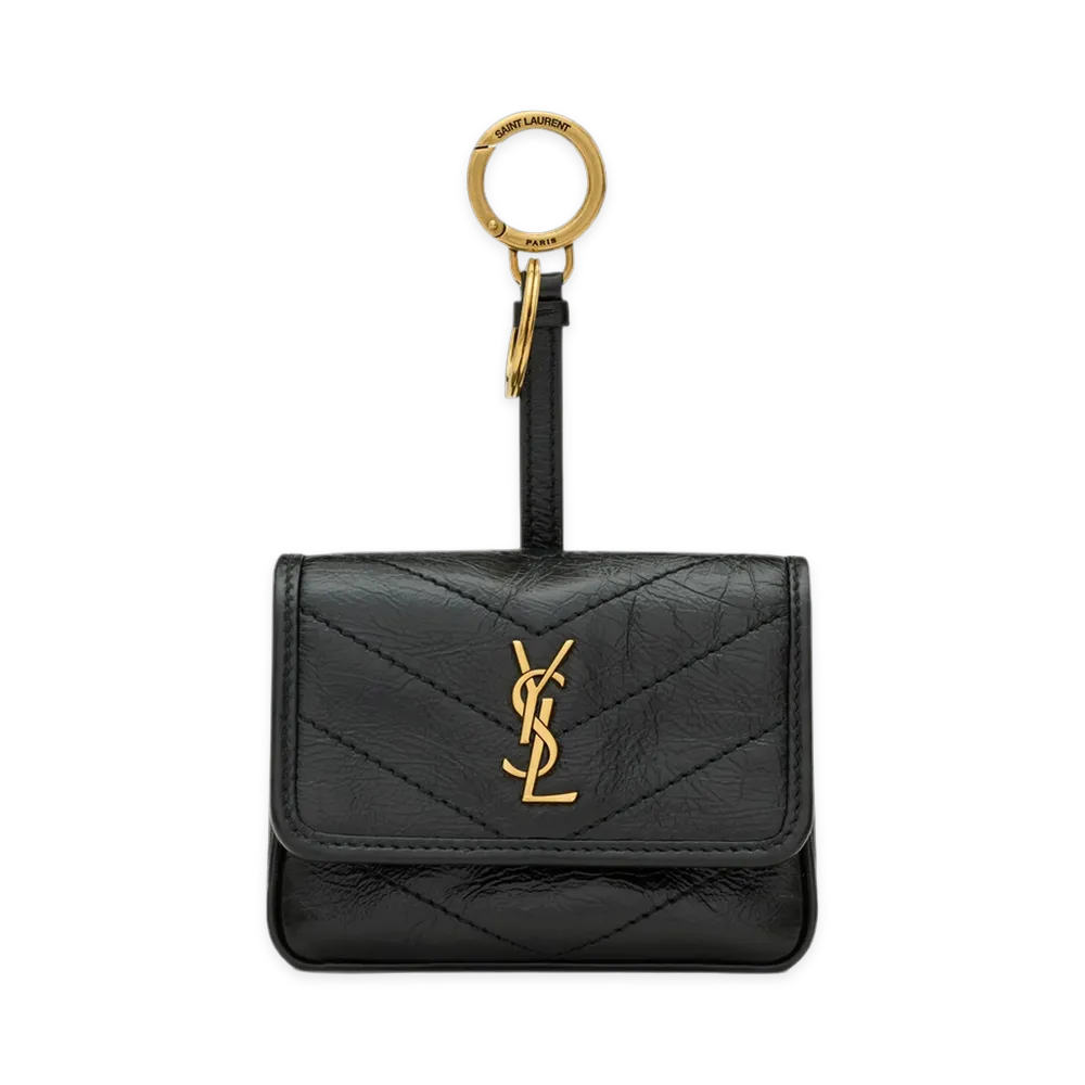 Saint Laurent Women's NIKI Charm Pouch "Black"