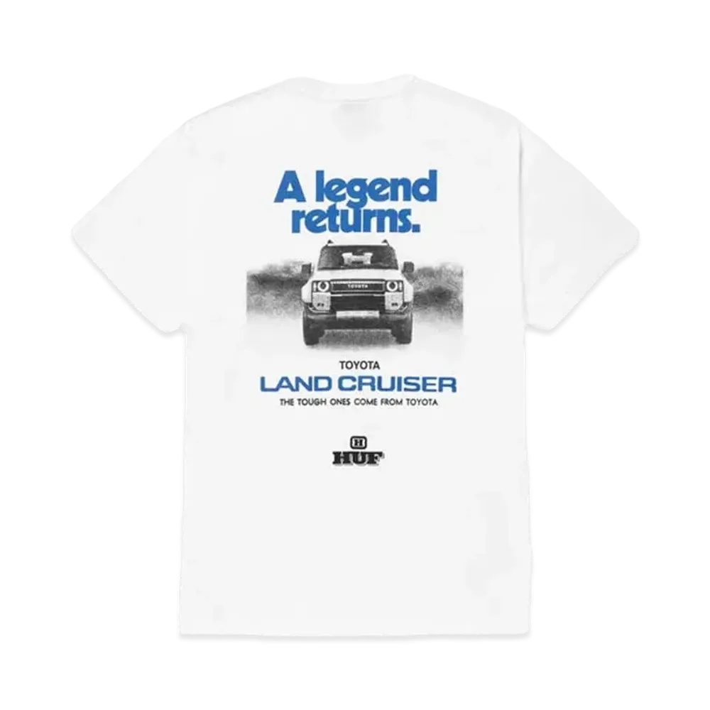 HUF x TOYOTA LAND CRUISER Legend Returns Tee "White"