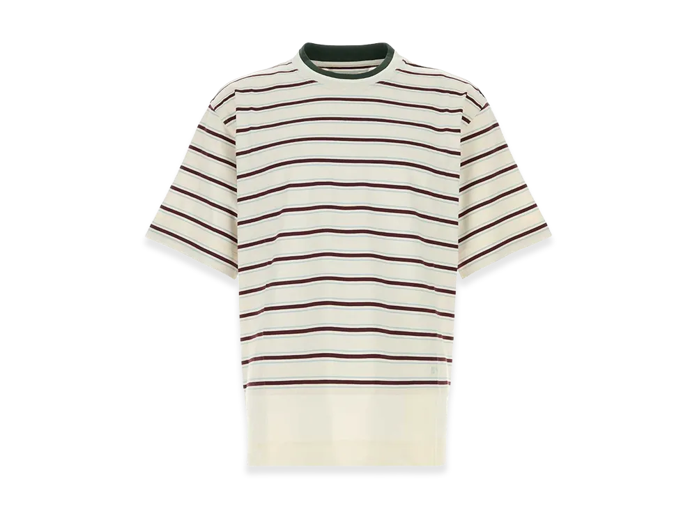 Bottega Veneta Embroidered Cotton T-Shirt "Stripped"