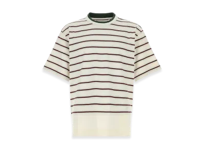 Bottega Veneta Embroidered Cotton T-Shirt "Stripped"