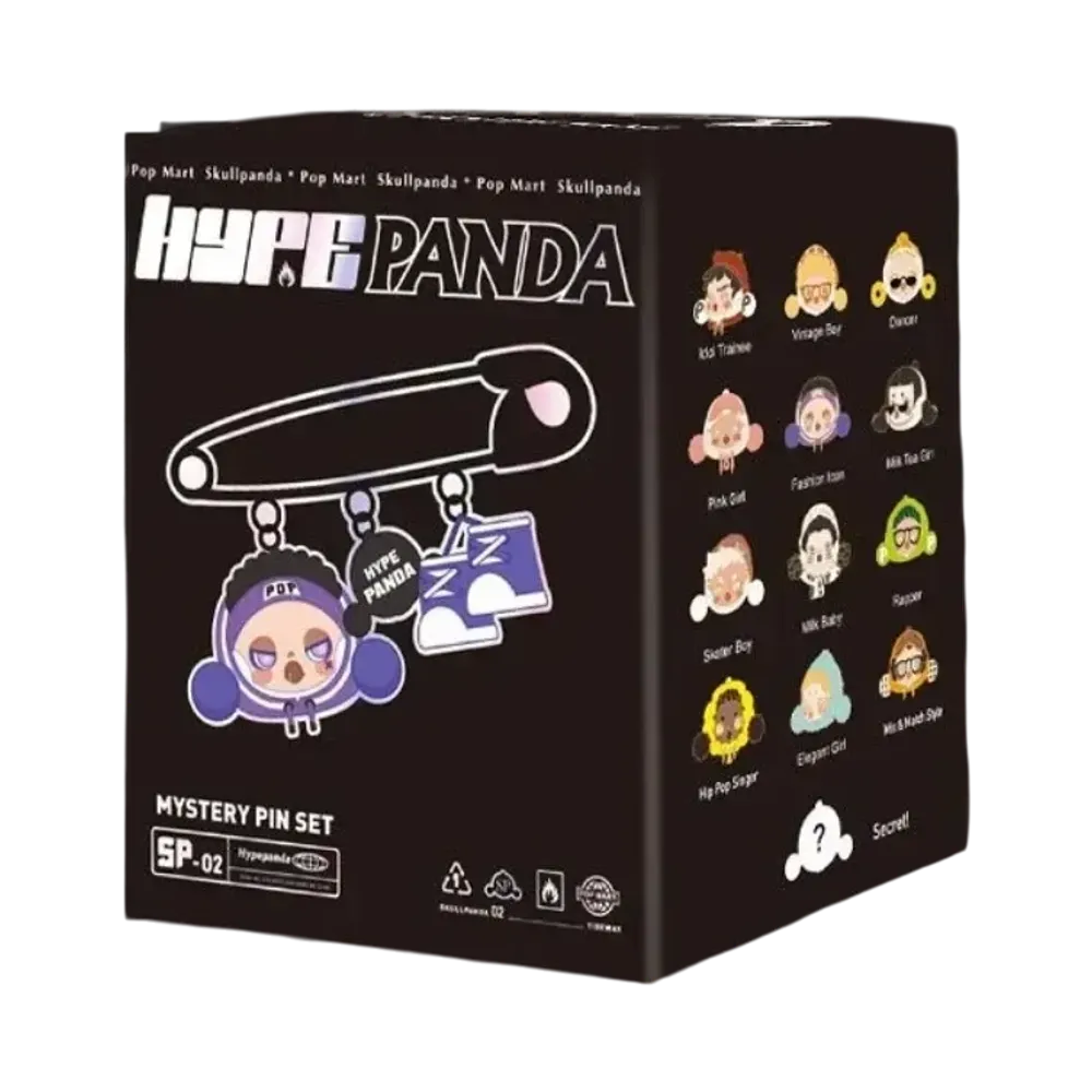 POP MART SKULLPANDA HYPEPANDA MYSTERY PIN SET Series [Piece]