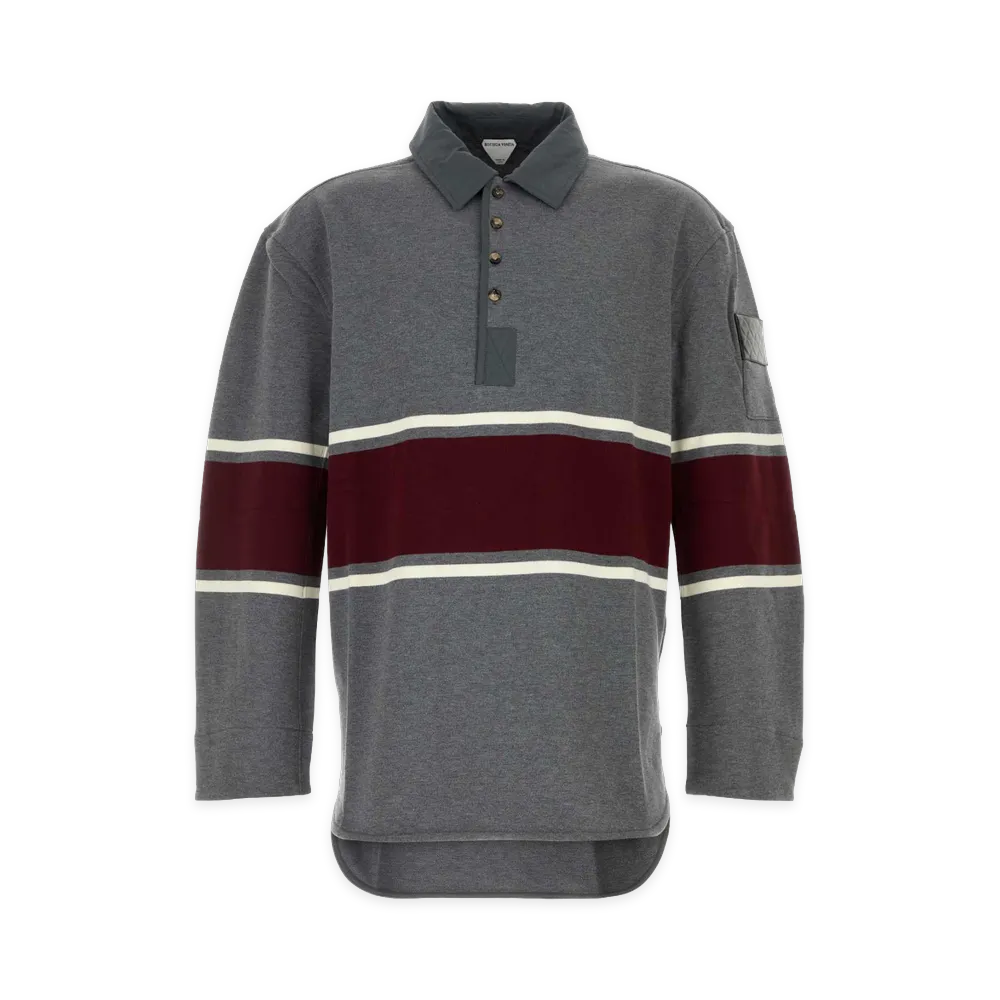 Bottega Veneta Cotton Polo Shirt "Gray"