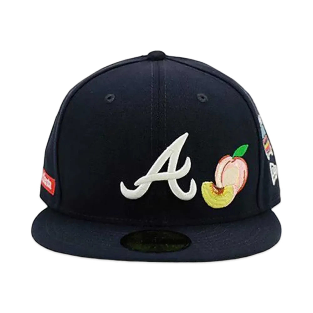 NEW ERA x The Cap Exclusive City of Cities 59fifty Atlanta Braves "Navy"