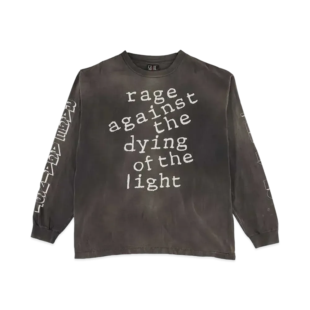 SAINT Mxxxxxx 22SS LS TEE RAGE AGAINST "Black"