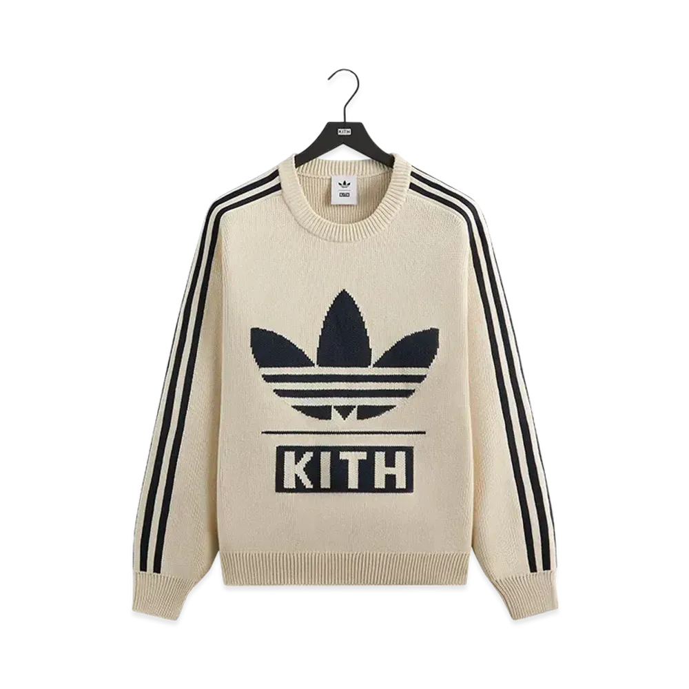 Kith x adidas Football Knit Sweater "ChalkWhite"