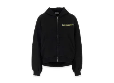 BALENCIAGA Women's Cotton Oversize Hoodie "Black"