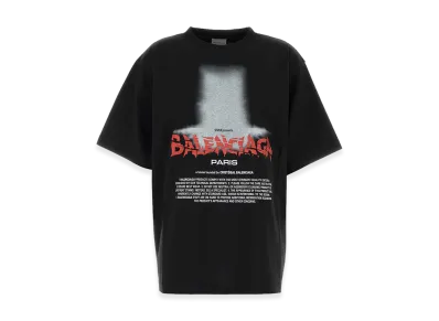 BALENCIAGA Women's Oversized The Door T-Shirt "Black"