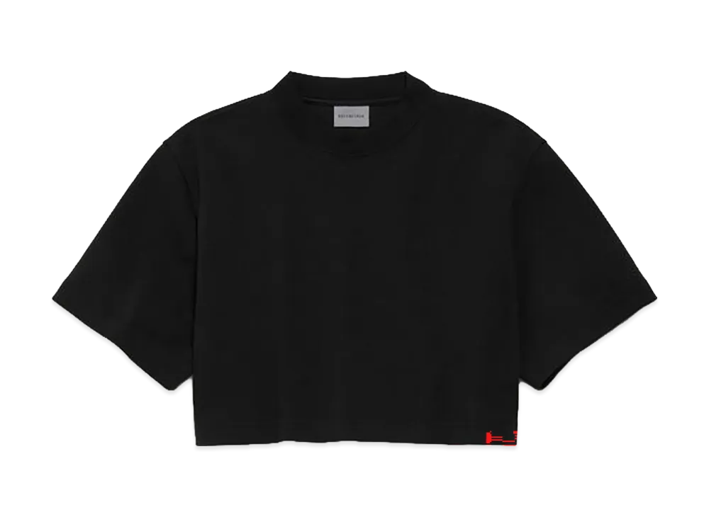 BALENCIAGA Women's Cropped T-Shirt "Black"