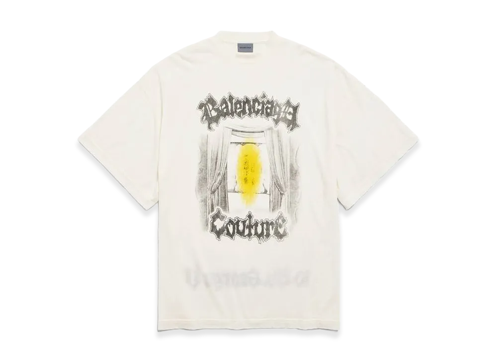 BALENCIAGA Women's Salon De Couture Shape T-Shirt "Beige"