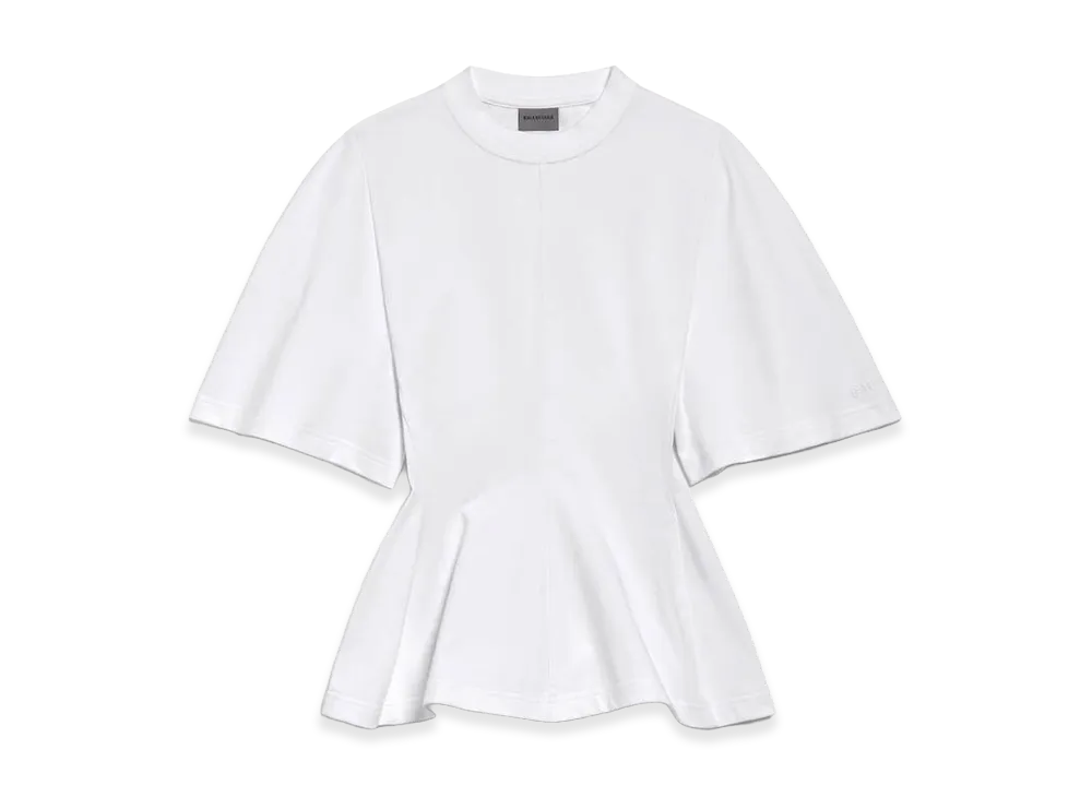 BALENCIAGA Women's Shaped T-Shirt "White"