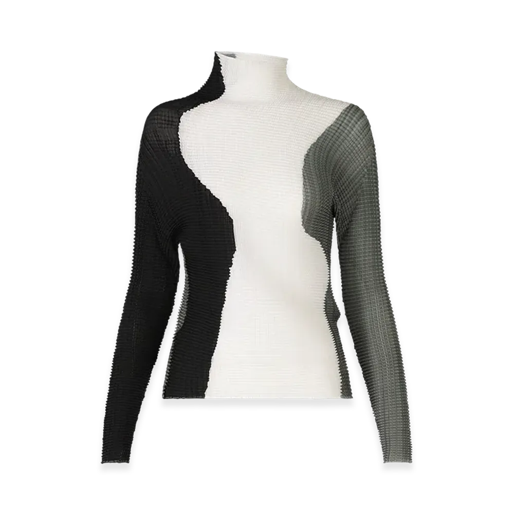 ISSEY MIYAKE Abstract Tint Pleats "Black/White"