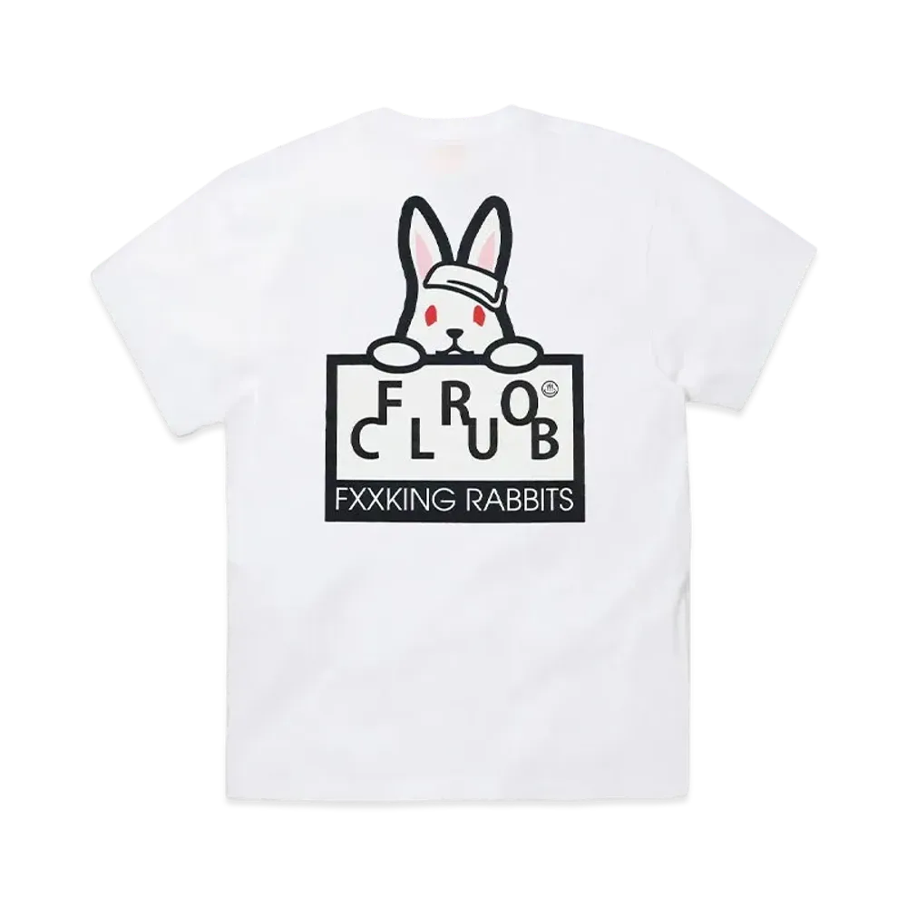 FR2 x Froclub Collaboration With #Fr2 Rabbit Board T-Shirt "White"