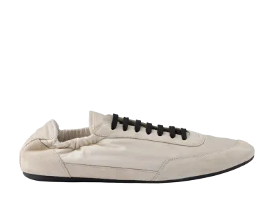 PRADA Women's Collapse Re-Nylon and Suede Sneakers "Ivory"