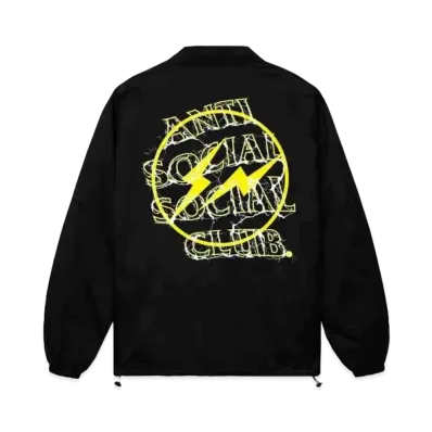 ANTI SOCIAL SOCIAL CLUB x FRAGMENT Bolt Jacket "Black Yellow"