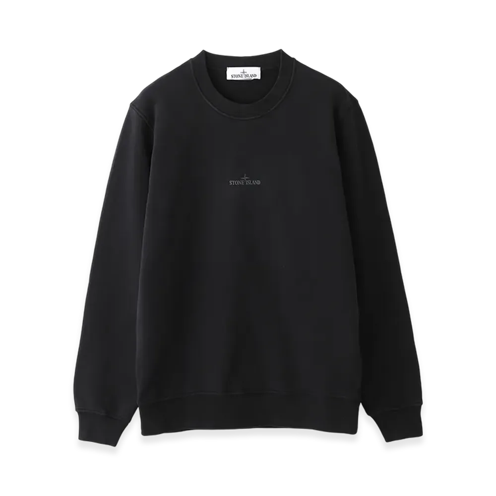 Stone Island Sweatshirt 6100665 Cotton Fleece "Black"