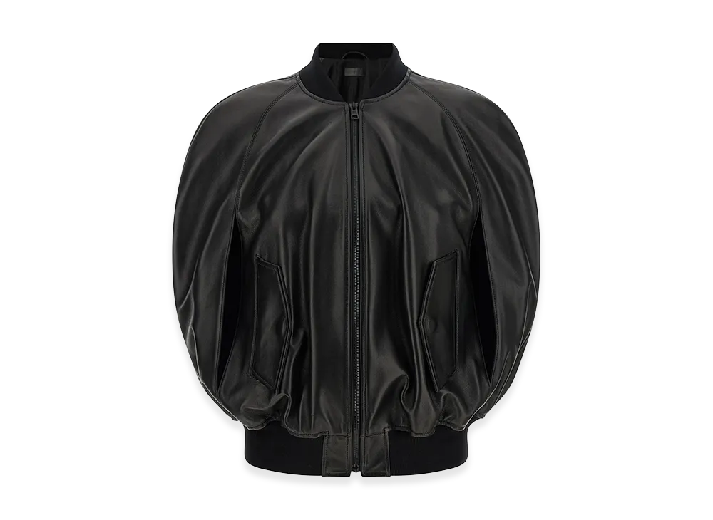 BALENCIAGA Women's Hood Bomber Jacket "Black"