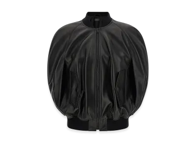 BALENCIAGA Women's Hood Bomber Jacket "Black"