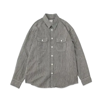 visvim SS LUMBER L/S HICKORY "Denim"