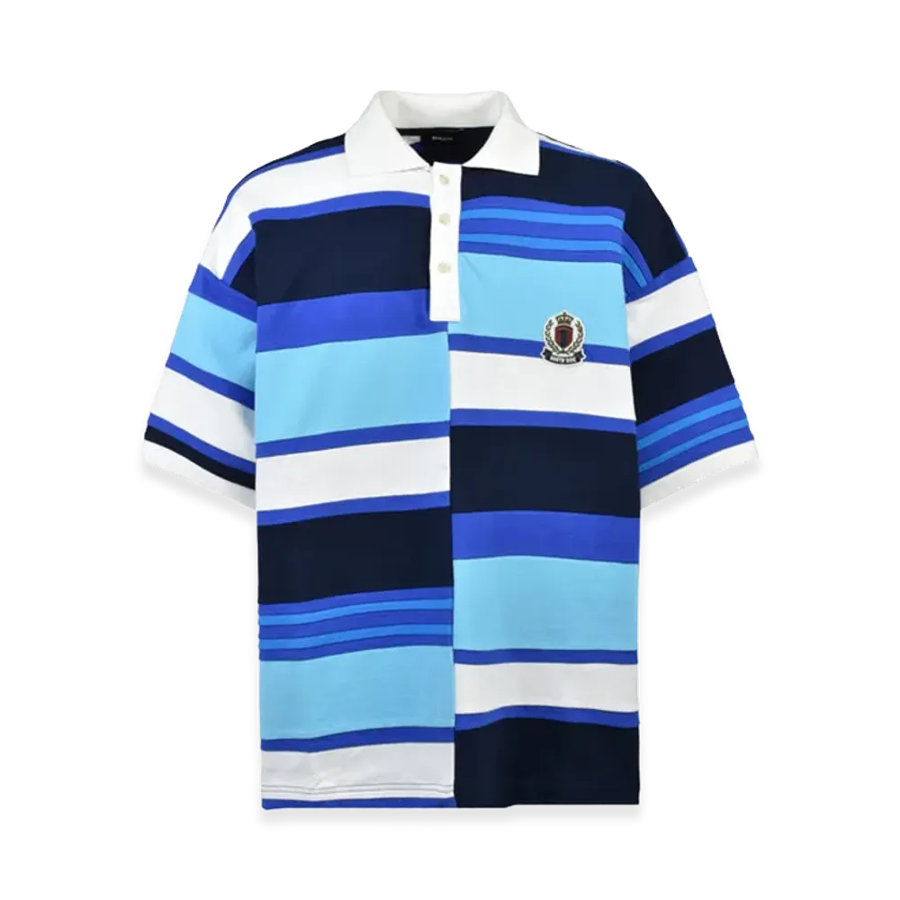 BREATH Emblem Logo Crazy Border Polo Shirt "Blue"