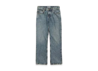 BALENCIAGA Women's Regular Fit Jeans "Dirty Effect Vintage Blue"