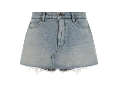 BALENCIAGA Women's Japanese Twill Skort "Light Blue"