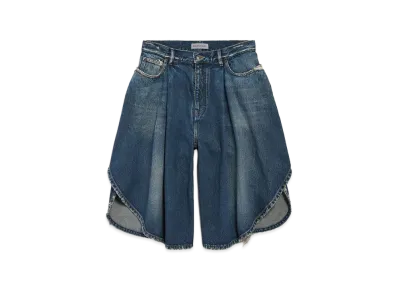 BALENCIAGA Women's Tulip Bermuda "Dark Ocean"