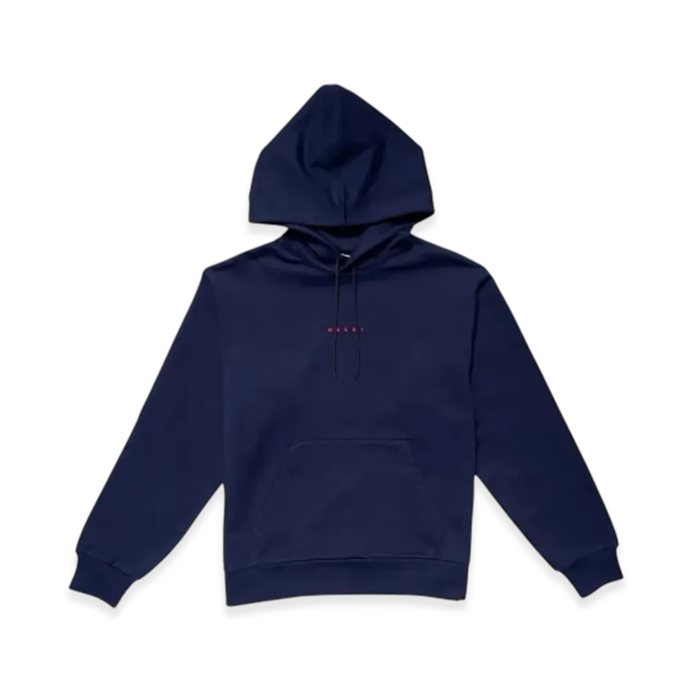 MARNI Logo Organic Cotton Sweatshirt "Navy"