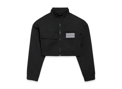 BALENCIAGA Women's Cropped Track Jacket "Black"