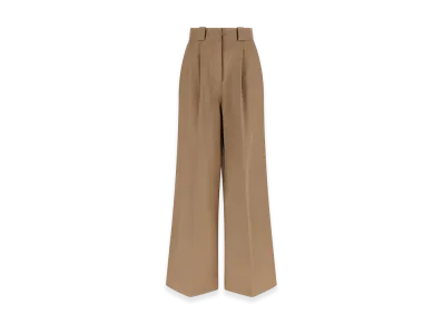 BALENCIAGA Women's High Waist Pants "Beige"