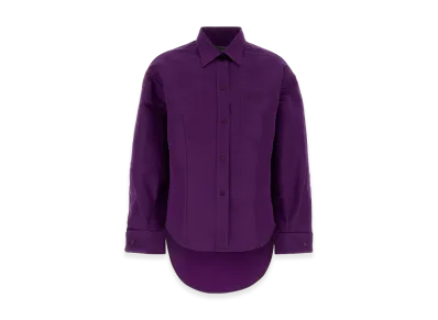 BALENCIAGA Women's Silk Shirt "Purple"