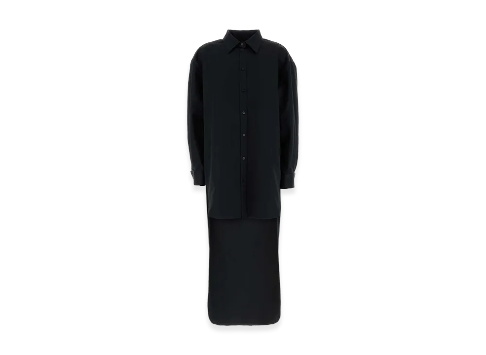 BALENCIAGA Women's Poplin Shirt "Black"