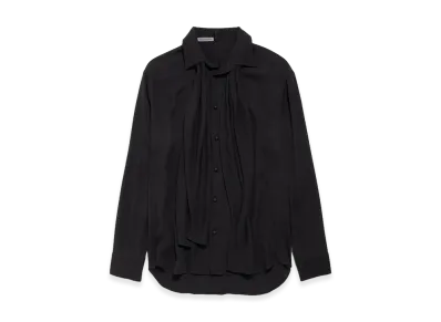 BALENCIAGA Women's Scarf Shirt "Black"